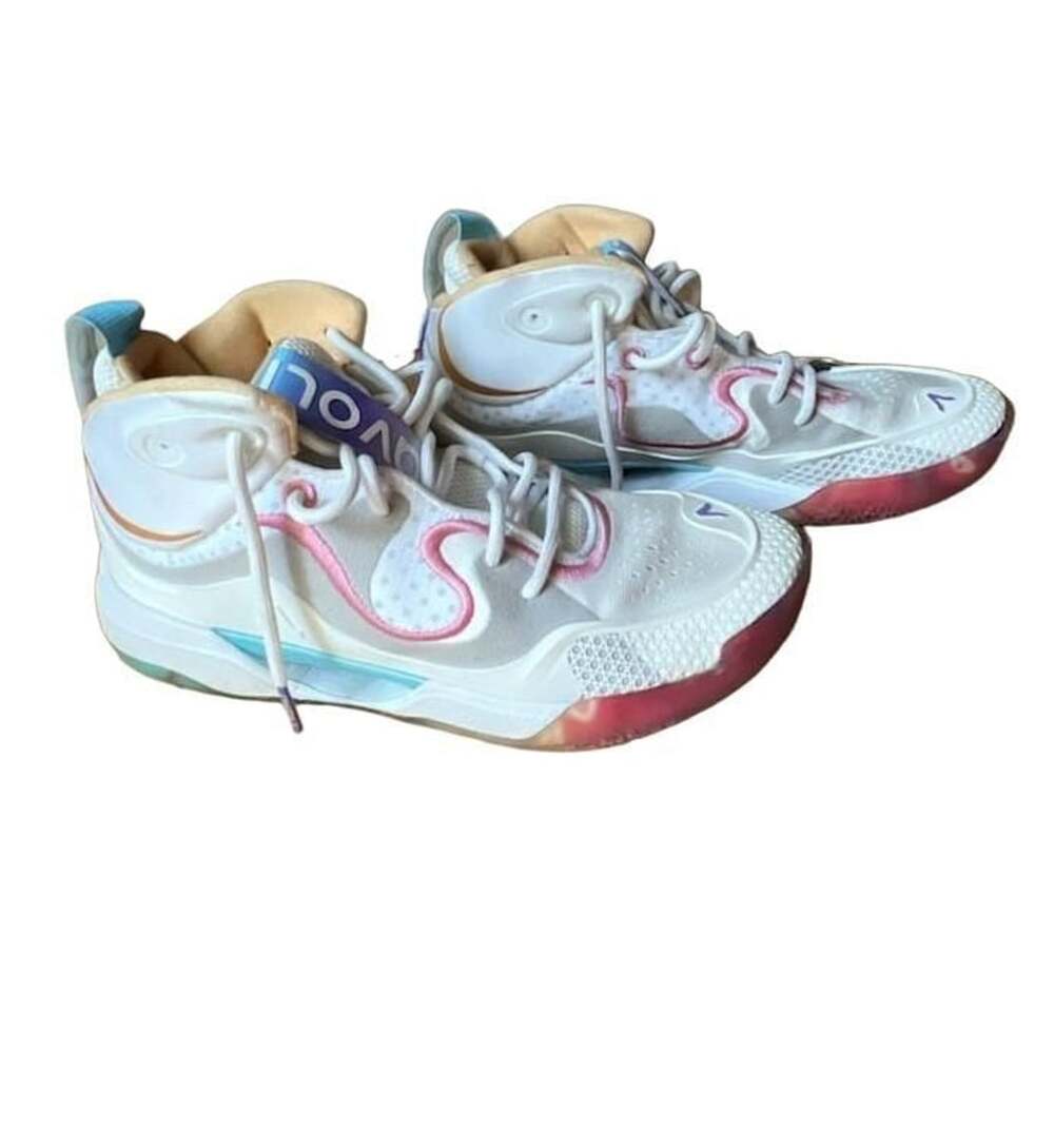 Avoli Volley Mid Volleyball Shoes Size 7.0 White Pink